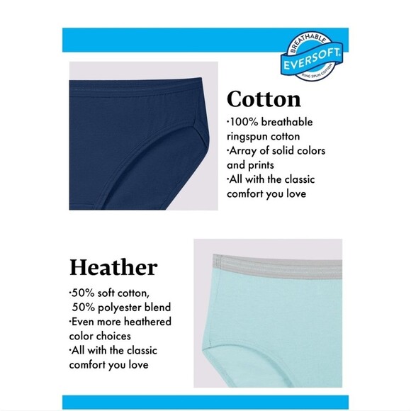 Fruit of the Loom Women's Cotton Bikini Panties 10-pack Size 8/XL - Picture 12 of 13